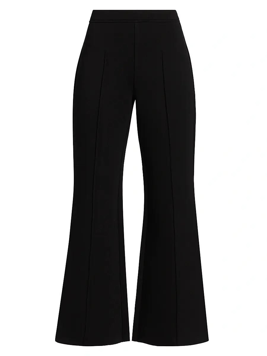 dh New York Women's Marena Crease Flared Pants - Black - Size XS | Image 1 dh New York Women's Marena Crease Flared Pants - Black - Size XS | Image 1