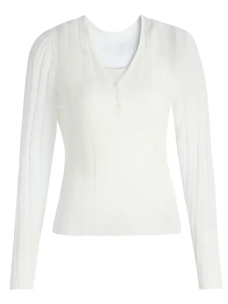 dh New York Women's Lilian Henley Top
