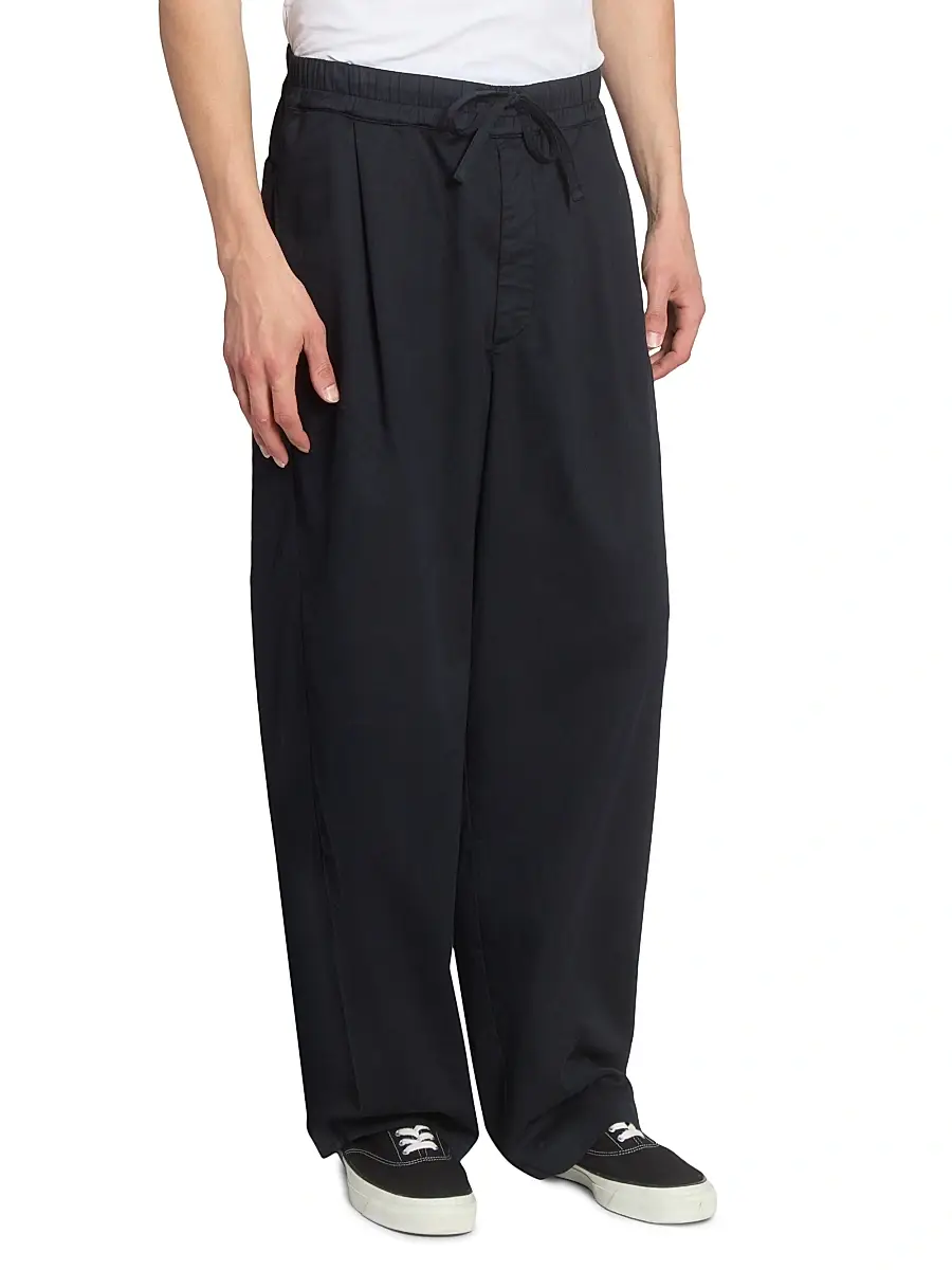OFFICINE GÉNÉRALE Men Peterson Twill Drawstring Trousers | Thumbnail 4 OFFICINE GÉNÉRALE Men Peterson Twill Drawstring Trousers | Thumbnail 4