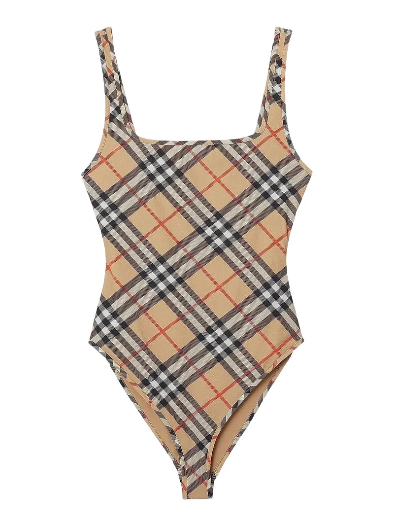 Burberry Women's Sabina Check One-Piece Swimsuit