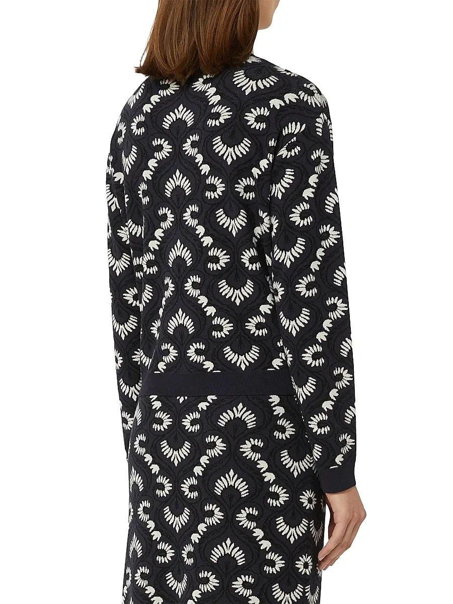Weekend Max Mara Women's Jacquard Viscose Sweater | Thumbnail 3