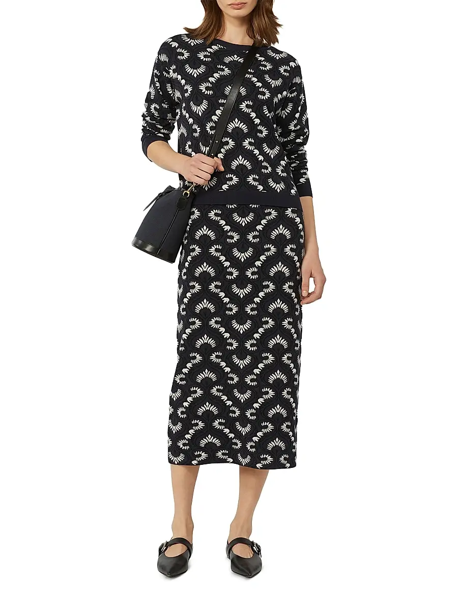 Weekend Max Mara Women's Jacquard Viscose Sweater | Thumbnail 5