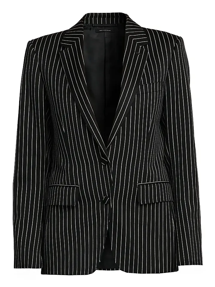 Women's Striped Wool-Blend Jacket Women's Striped Wool-Blend Jacket