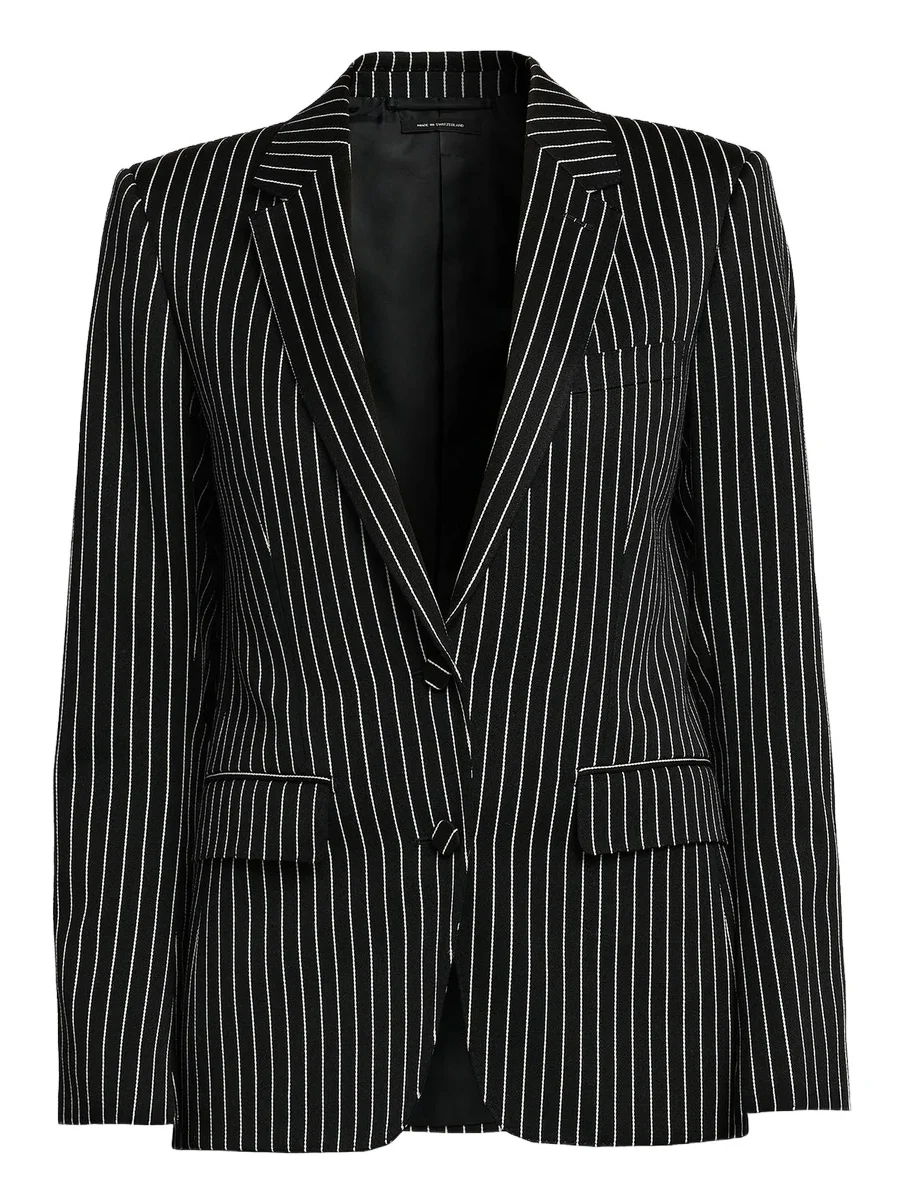 Women's Striped Wool-Blend Jacket Women's Striped Wool-Blend Jacket