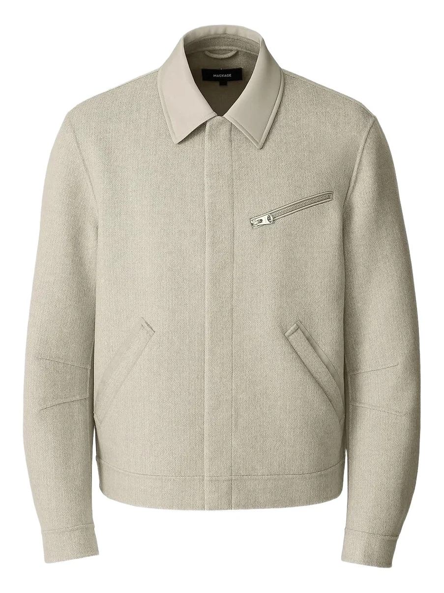 Mackage Men's Hayes Double-Face Wool Workwear Jacket
