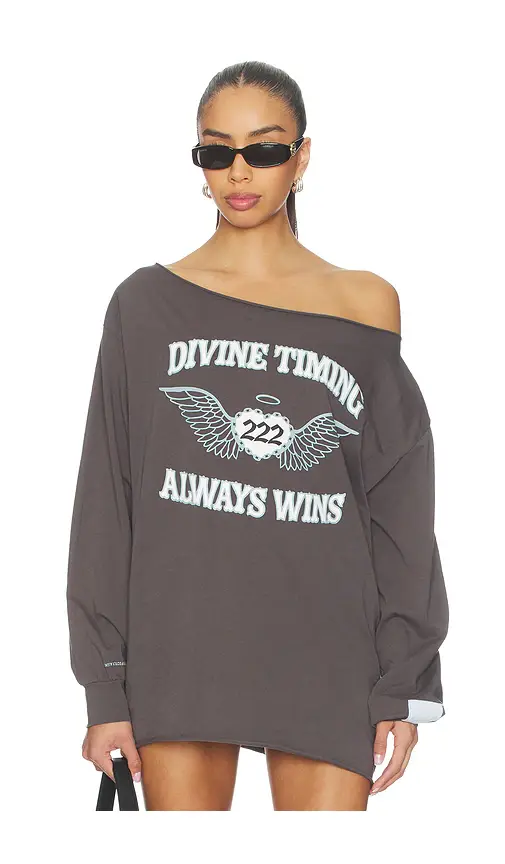 The Mayfair Group Orebella by Bella Hadid x Mayfair Hadid Divine Timing 222 Off-shoulder Longsleeve Top | Thumbnail 2 The Mayfair Group Orebella by Bella Hadid x Mayfair Hadid Divine Timing 222 Off-shoulder Longsleeve Top | Thumbnail 2