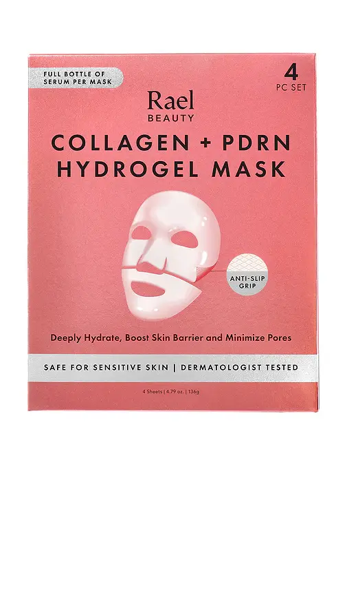 Rael Collagen PDRN Hydrogel Mask 4 Count | Image 1 Rael Collagen PDRN Hydrogel Mask 4 Count | Image 1