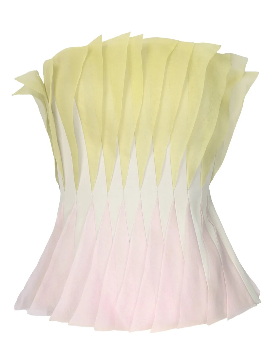 Chorus Exclusive Marlon Pleated Silk-Blend Organza Top | Thumbnail 1 Chorus Exclusive Marlon Pleated Silk-Blend Organza Top | Thumbnail 1