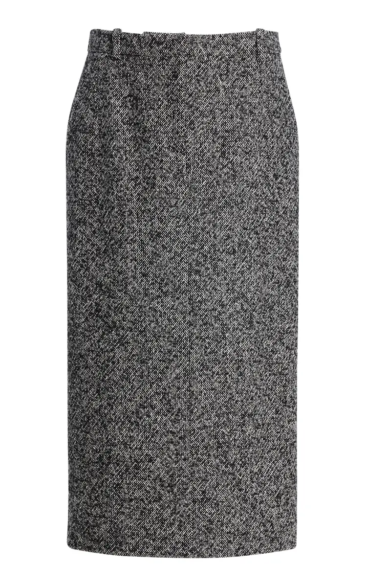 Michael Kors Collection Mid-Rise Cotton-Blend Midi Skirt