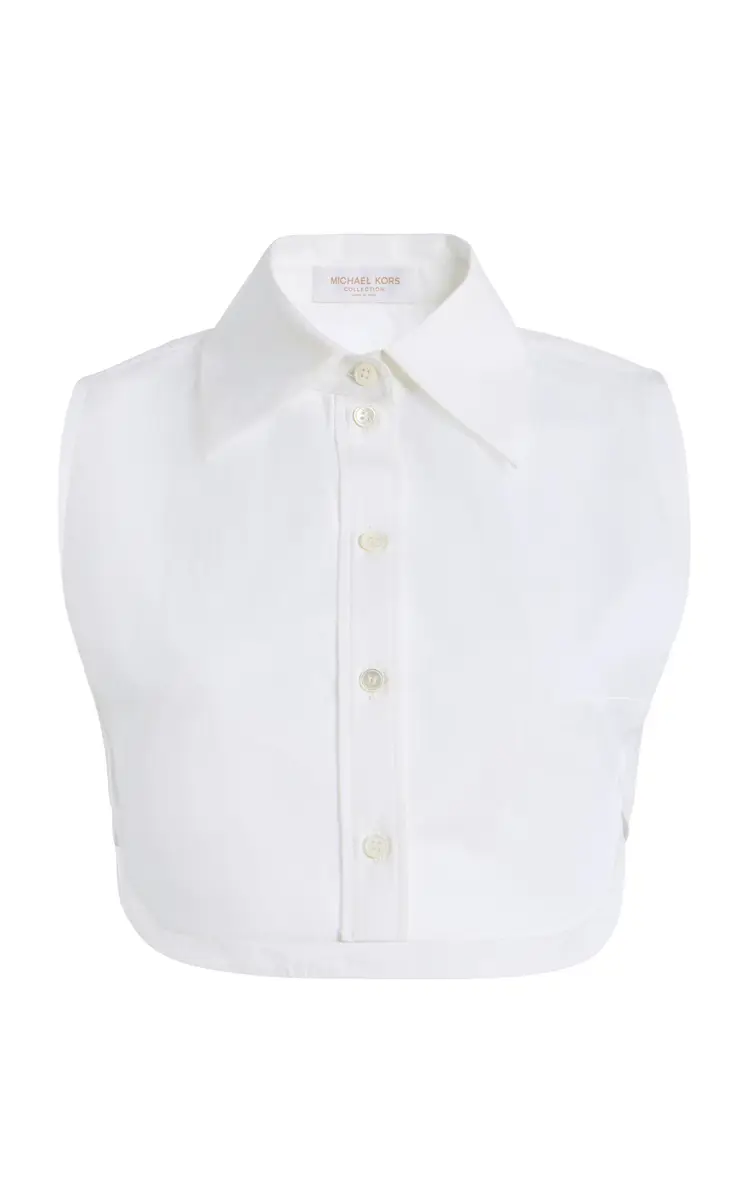 Collared Cotton Dickey Top Collared Cotton Dickey Top