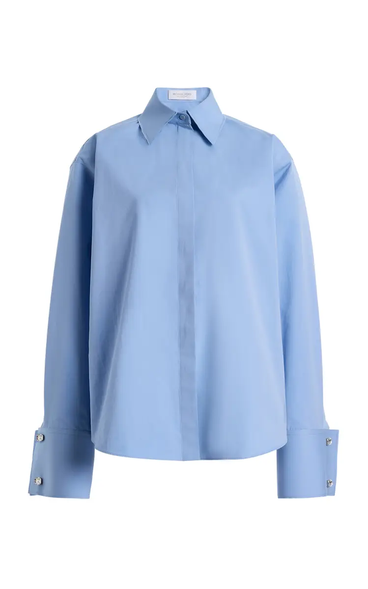 Frayed Cotton Button-Down Shirt Frayed Cotton Button-Down Shirt