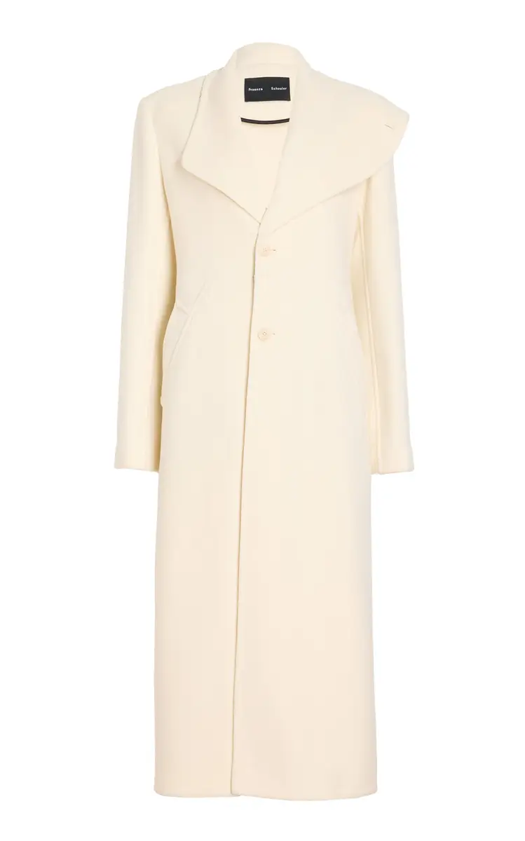 Proenza Schouler Alix Longline Wool-Blend Coat