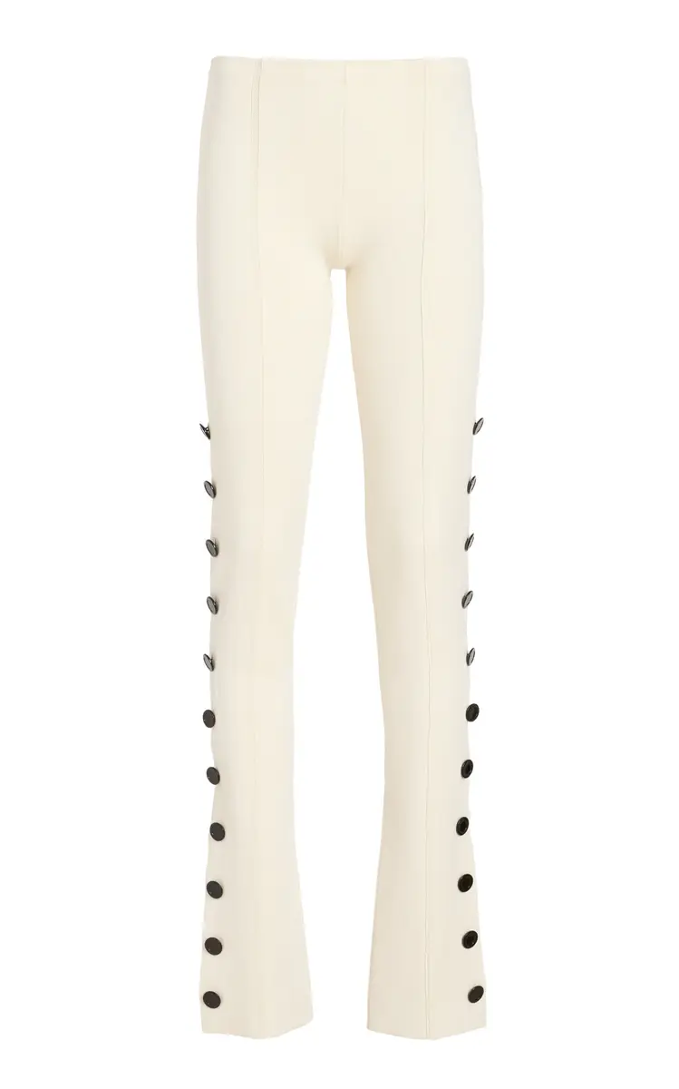Proenza Schouler Martina Embellished Jersey Skinny-Leg Pants