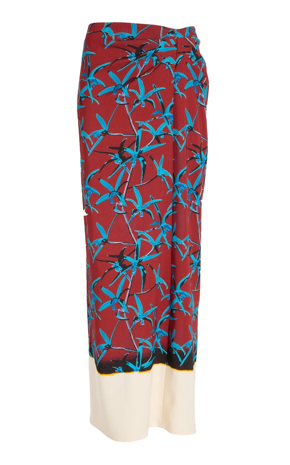 Anais Printed Stretch Cady Maxi Skirt Anais Printed Stretch Cady Maxi Skirt