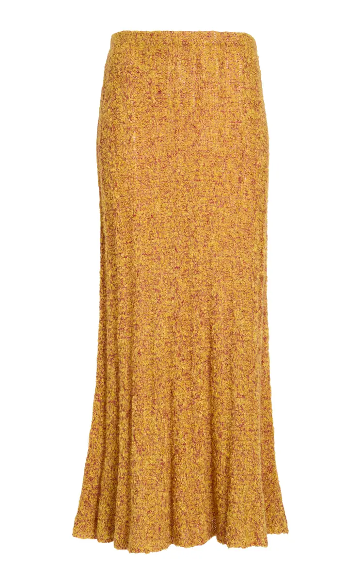 Proenza Schouler Joelle Looped Mohair-Silk Blend Maxi Skirt