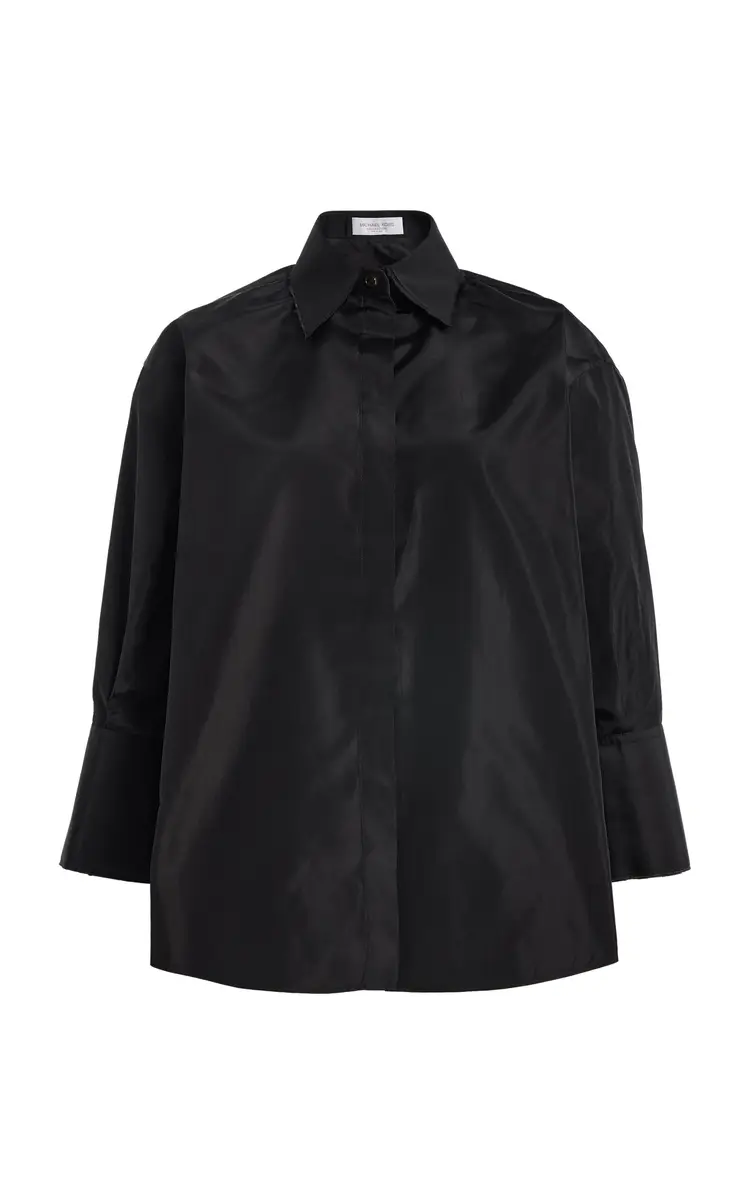 Frayed Silk Button-Down Shirt Frayed Silk Button-Down Shirt