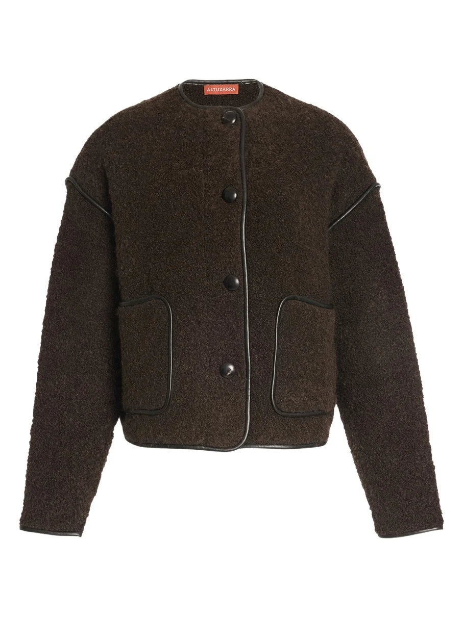 Irving Alpaca-Blend Boucle Knit Jacket Irving Alpaca-Blend Boucle Knit Jacket