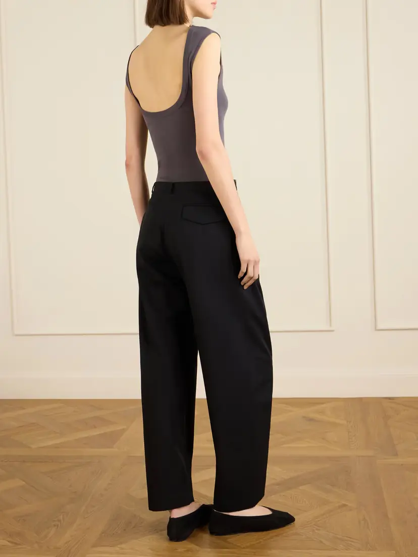 St. Agni Wool Barrel-leg Pants | Thumbnail 4