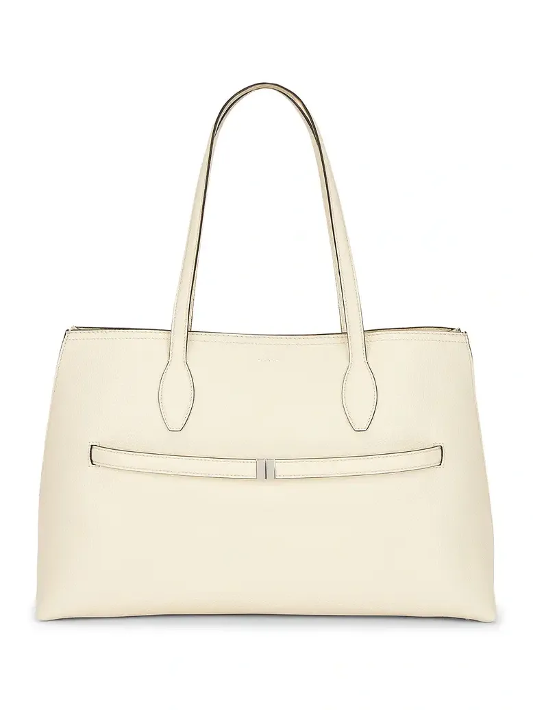 Grained Leather Lounge Tote Bag