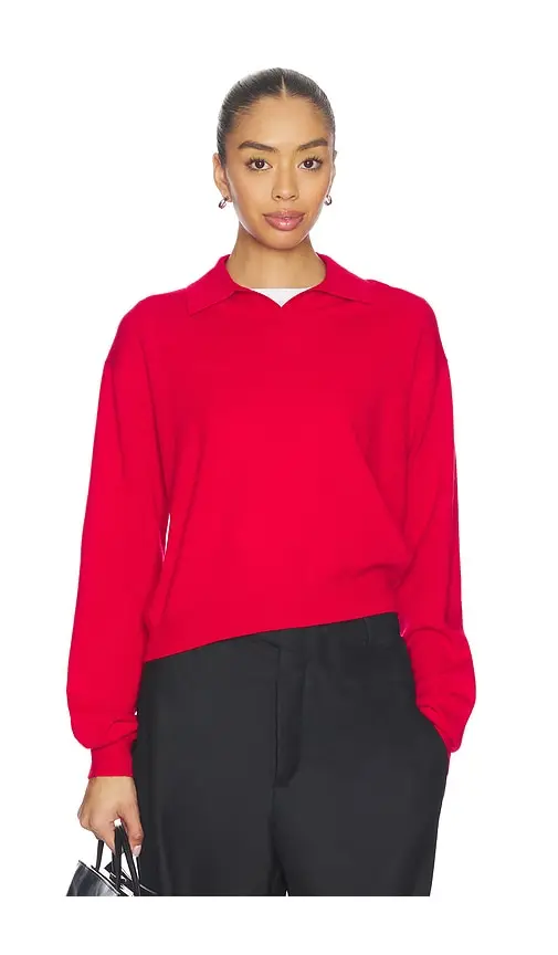 EAVES Whinifred Knit Polo | Image 1 EAVES Whinifred Knit Polo | Image 1