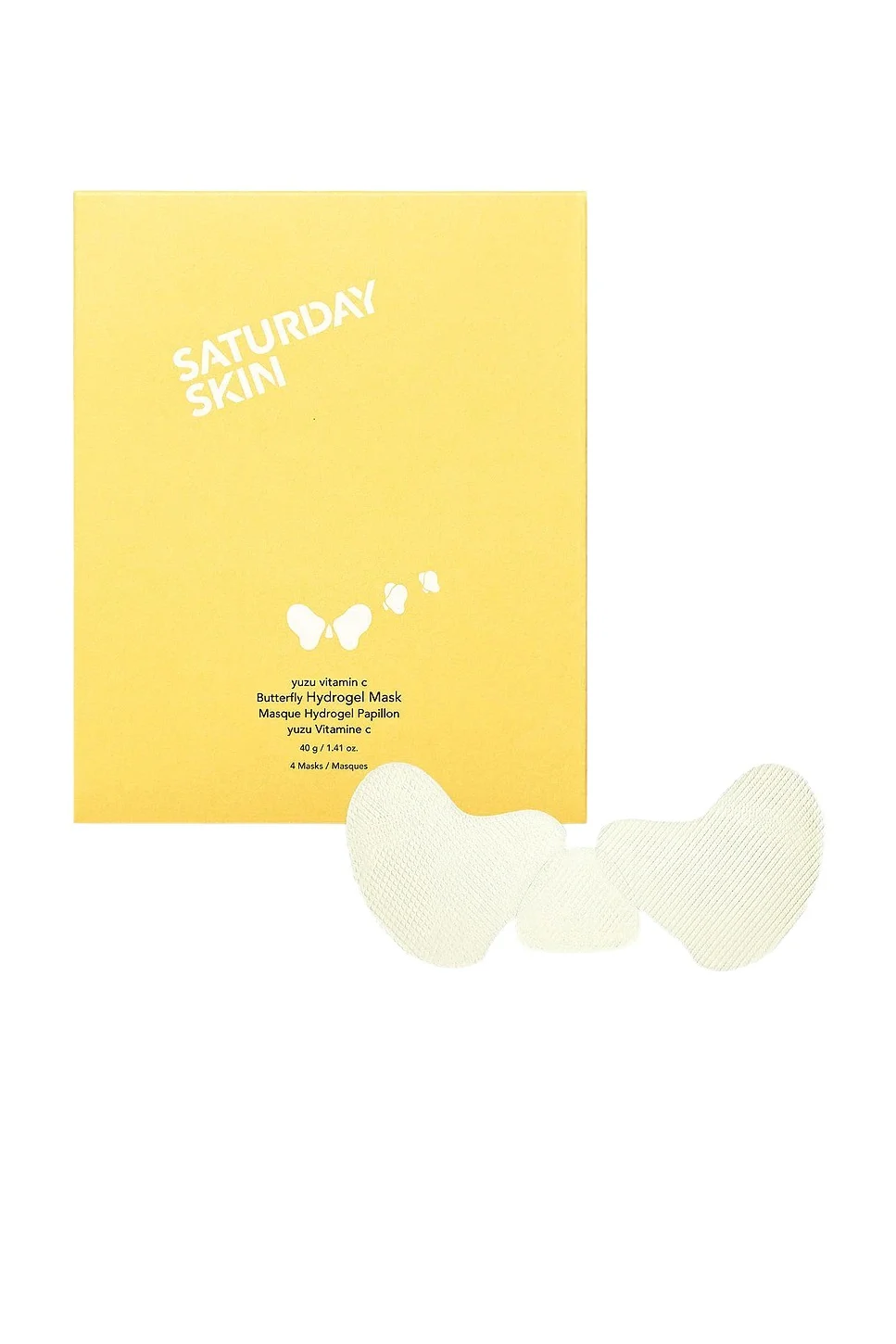 Saturday Skin Yuzu Vitamin C Butterfly Hydrogel Mask 4 Pack