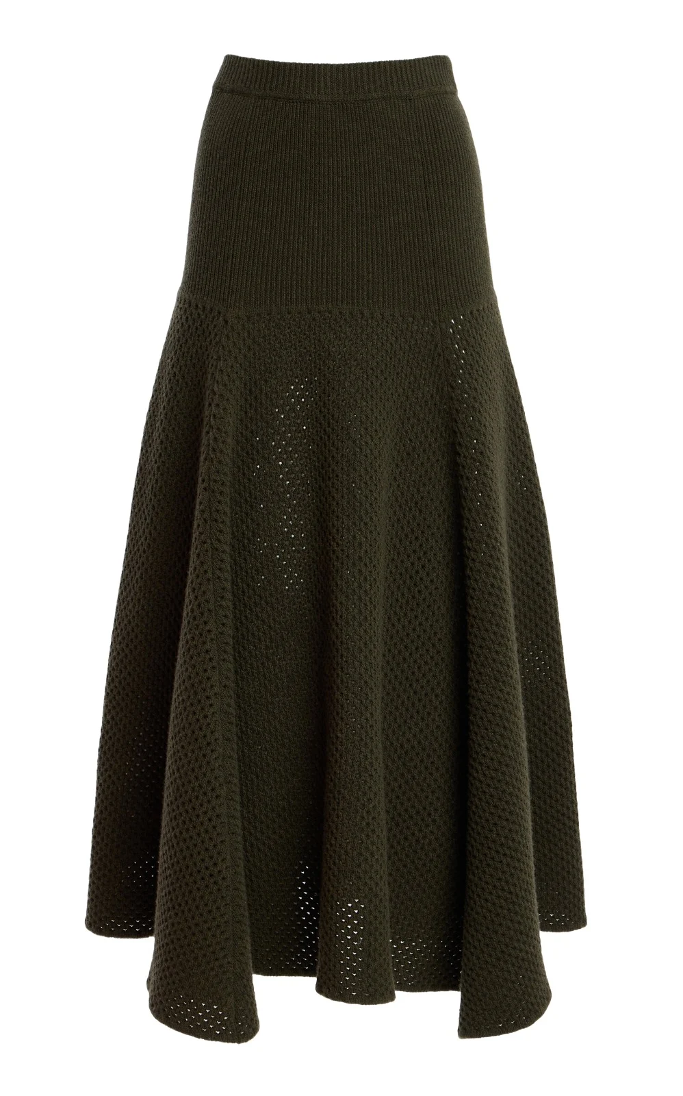 Lucia Knitted Wool Maxi Skirt