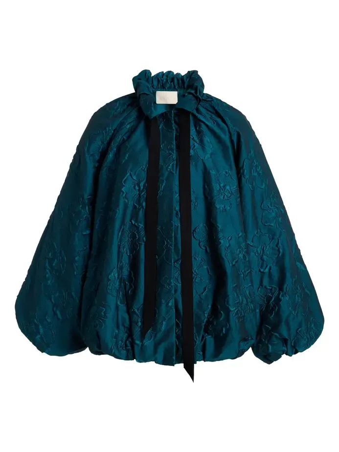 Ulla Johnson Roux Ruffled Brocade Jacket