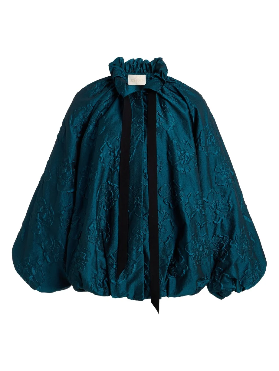 Ulla Johnson Roux Ruffled Brocade Jacket
