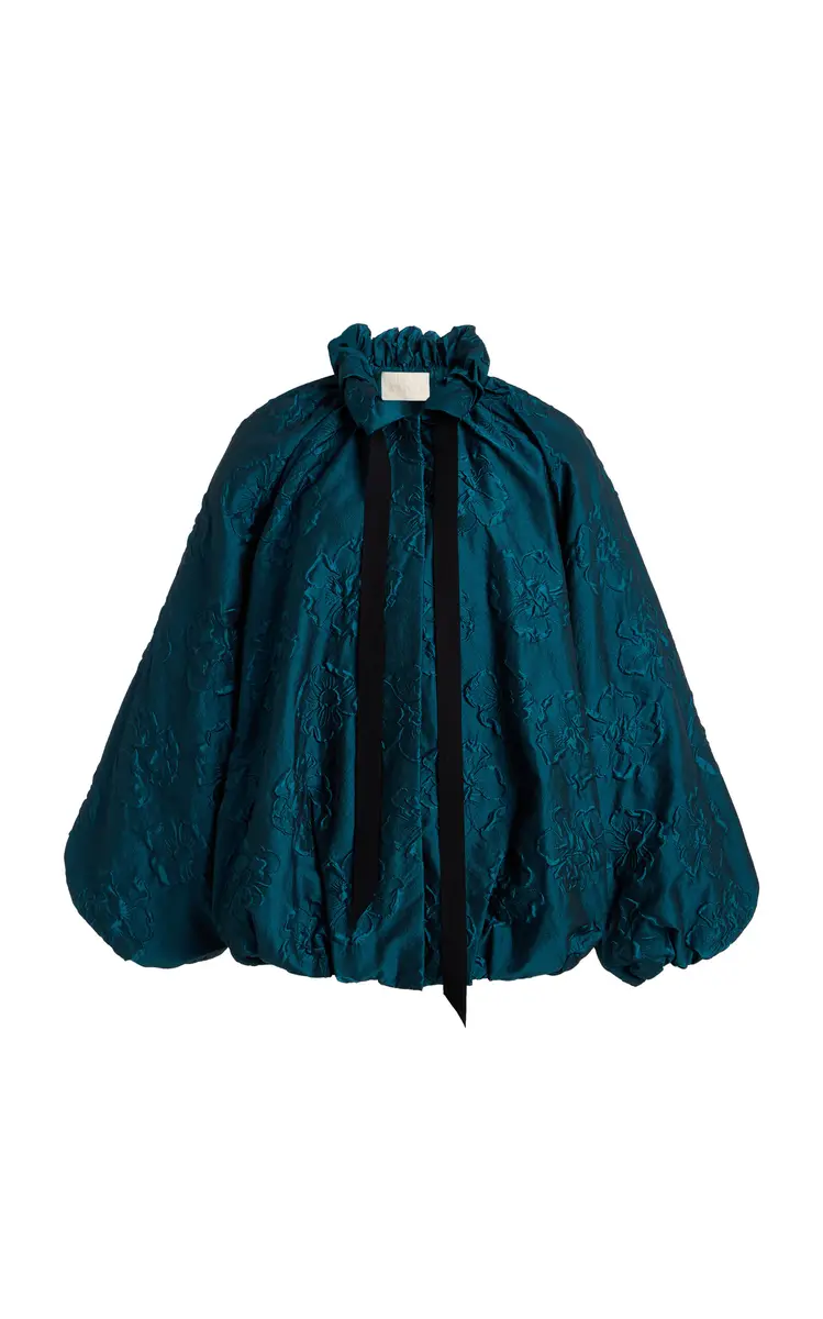Ulla Johnson Roux Ruffled Brocade Jacket