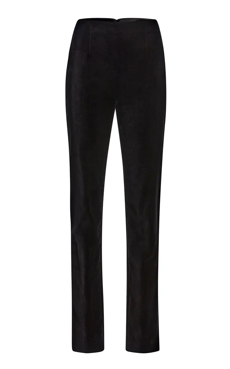 Ryden Velvet Straight-Leg Pants