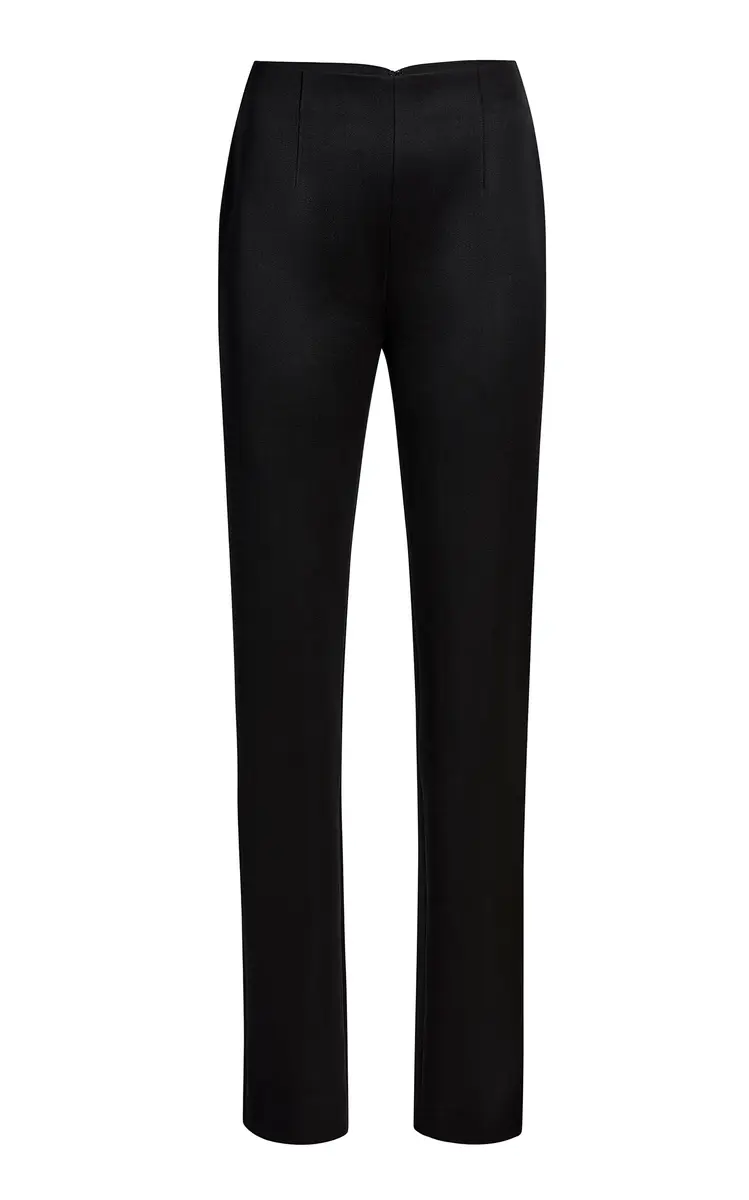 Ryden Sateen-Wool Straight-Leg Pants