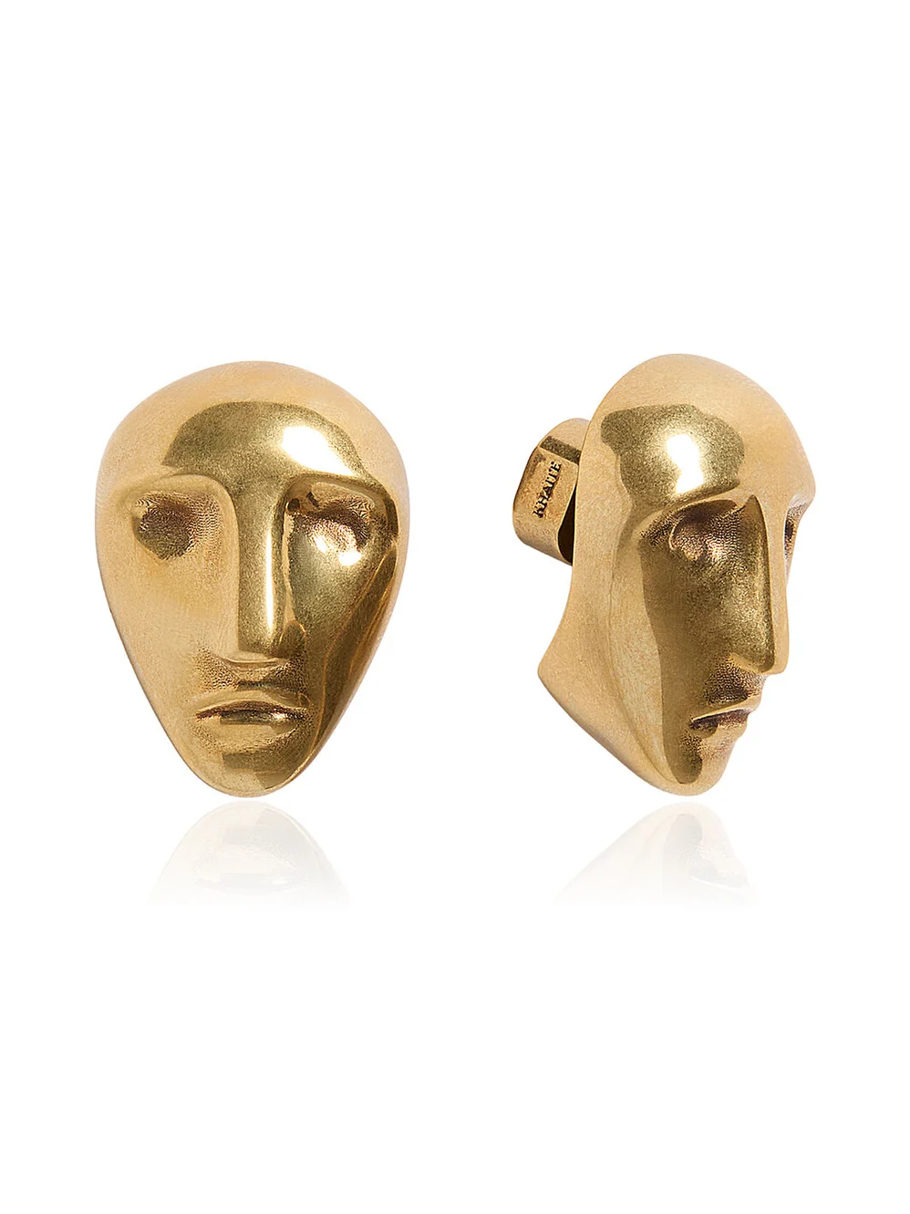 Khaite Visage 18K Gold-Plated Brass Earrings