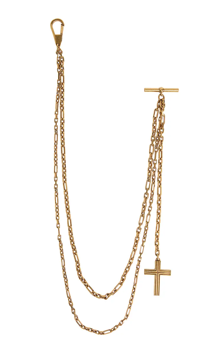 Khaite 18K Gold-Plated Brass Wallet Chain