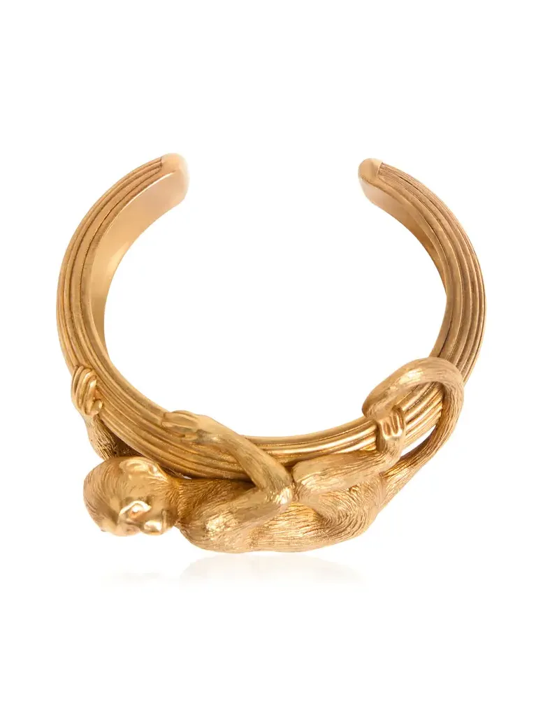 Khaite Monkey 18K Gold-Plated Brass Bracelet