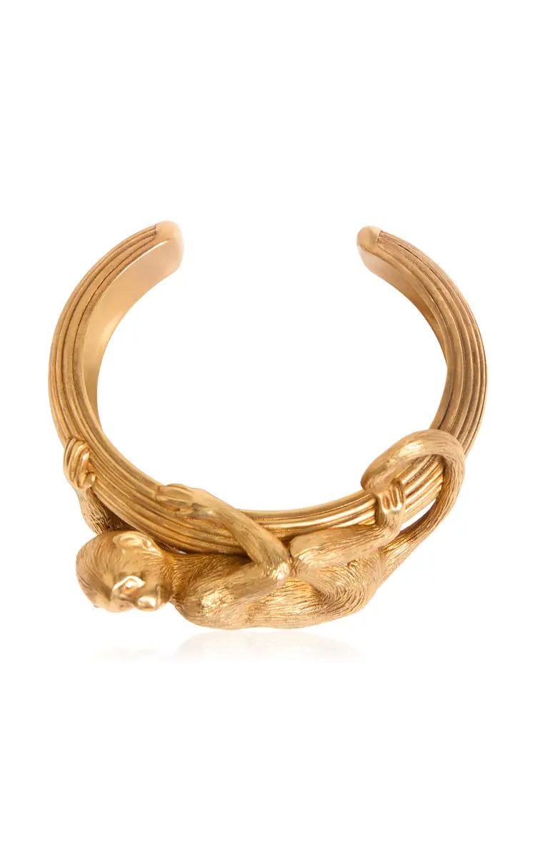 Khaite Monkey 18K Gold-Plated Brass Bracelet