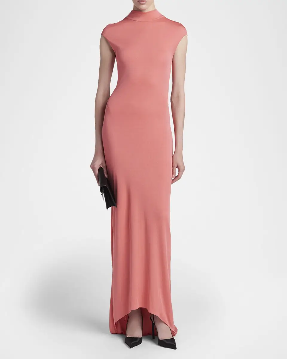 TOM FORD Twisted Backless Crepe Jersey Cap-Sleeve Maxi Dress | Thumbnail 2 TOM FORD Twisted Backless Crepe Jersey Cap-Sleeve Maxi Dress | Thumbnail 2