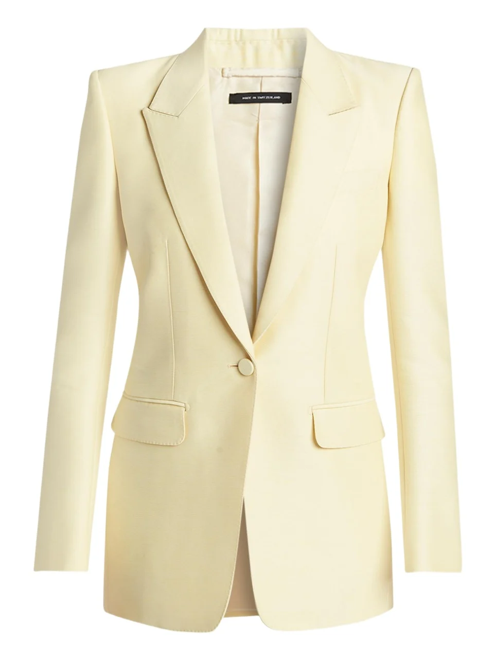 Wool Silk Single-Breasted Jacket Wool Silk Single-Breasted Jacket