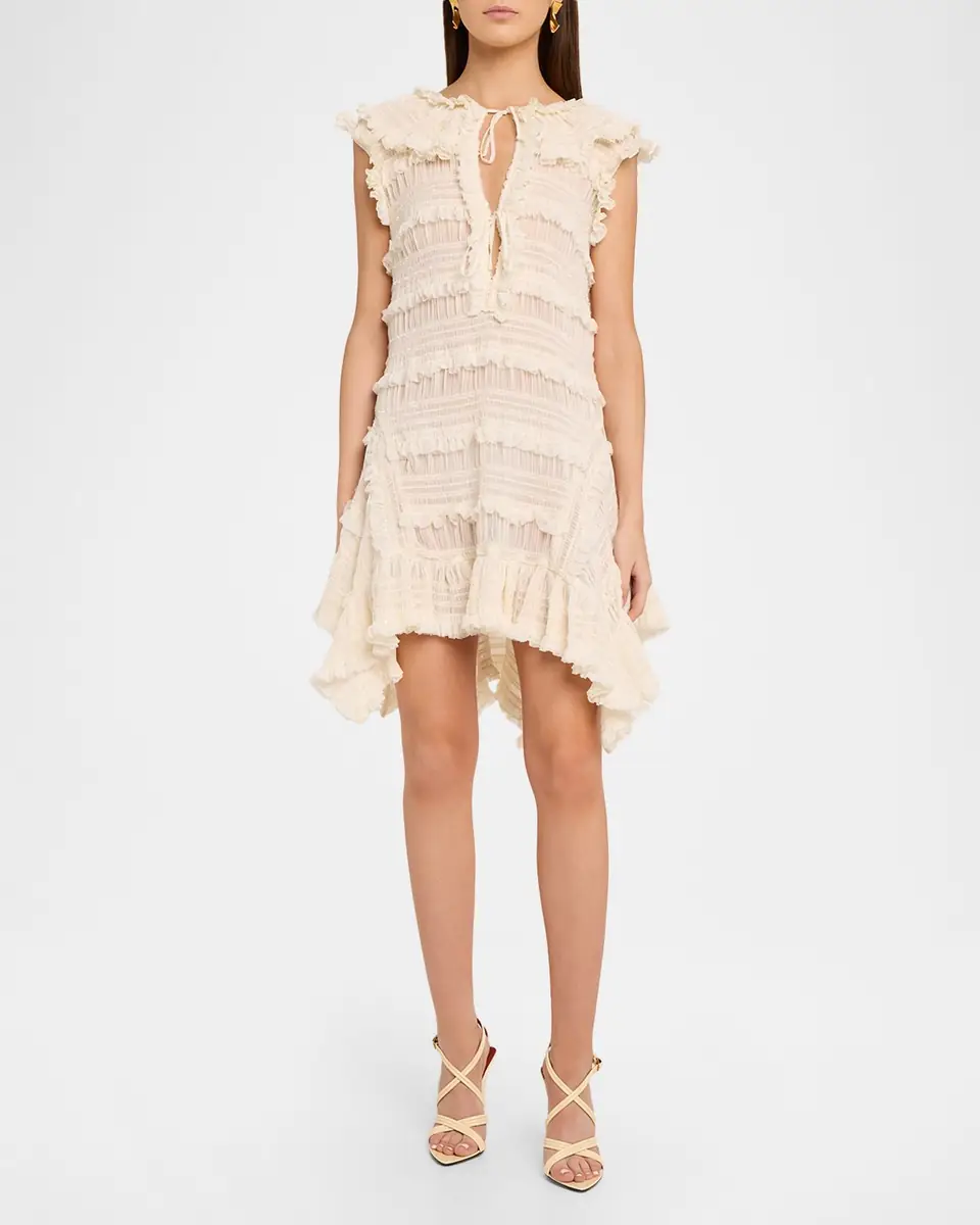 AKNVAS Nora Shirred Chiffon Mini Dress | Thumbnail 2 AKNVAS Nora Shirred Chiffon Mini Dress | Thumbnail 2