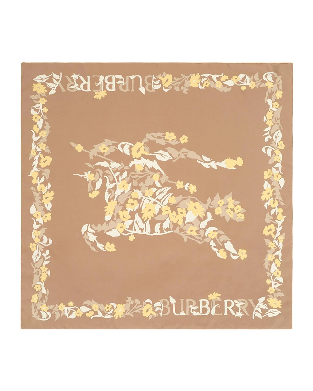 Floral EKD Silk Scarf