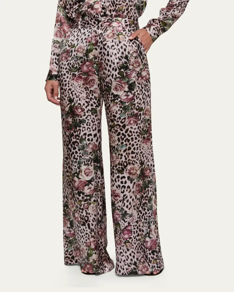 L'Agence Pilar Silk Wide-Leg Pants | Thumbnail 4 L'Agence Pilar Silk Wide-Leg Pants | Thumbnail 4