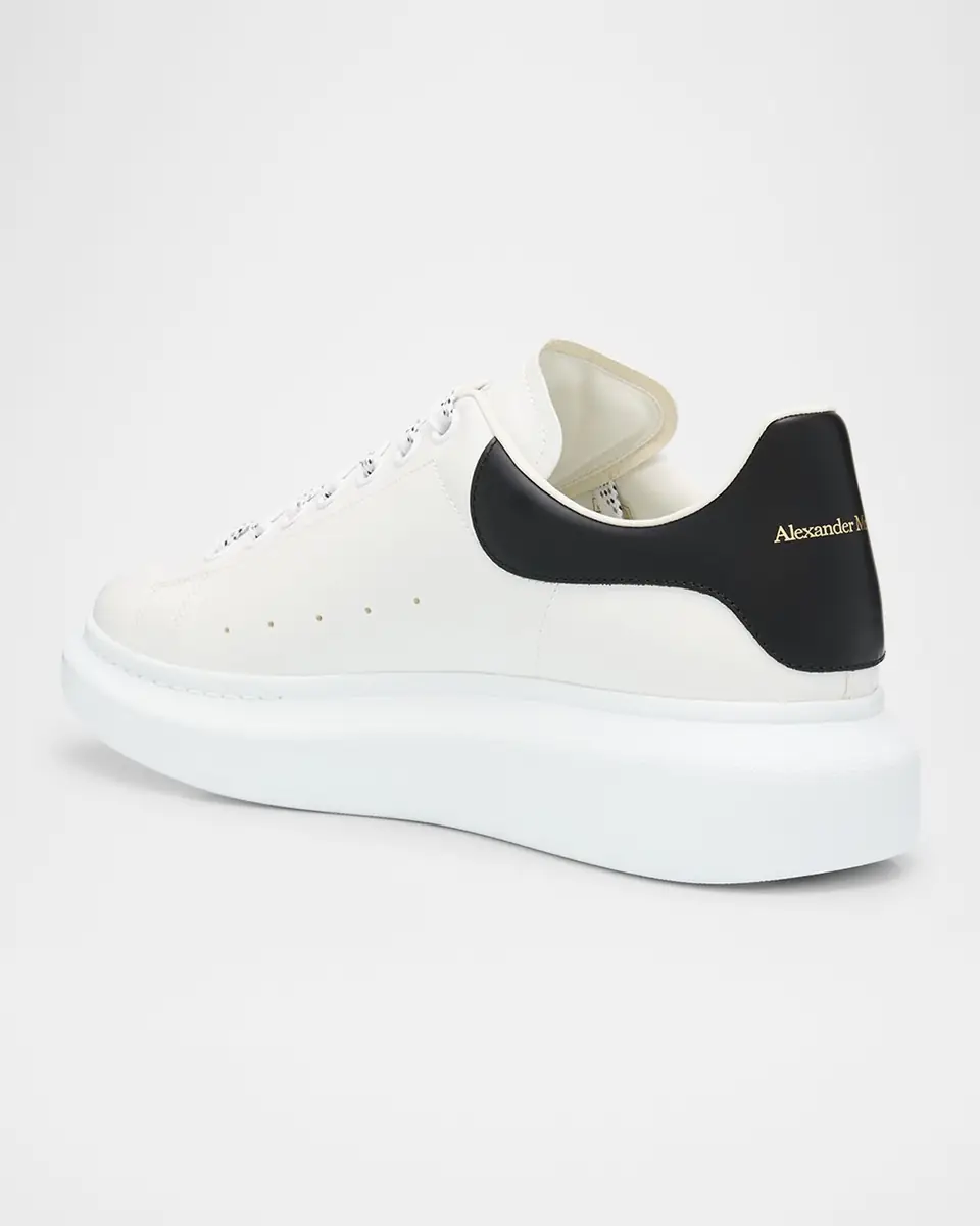 Alexander McQueen Men's Smooth Leather Oversized Sneakers | Thumbnail 4 Alexander McQueen Men's Smooth Leather Oversized Sneakers | Thumbnail 4