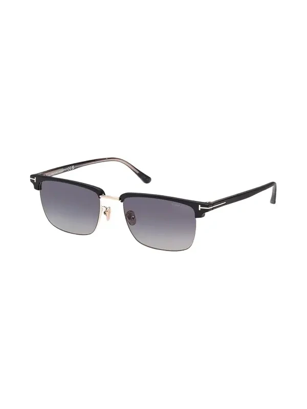 Tom Ford Men's FT0997-Hudson Half-Rim Square Sunglasses