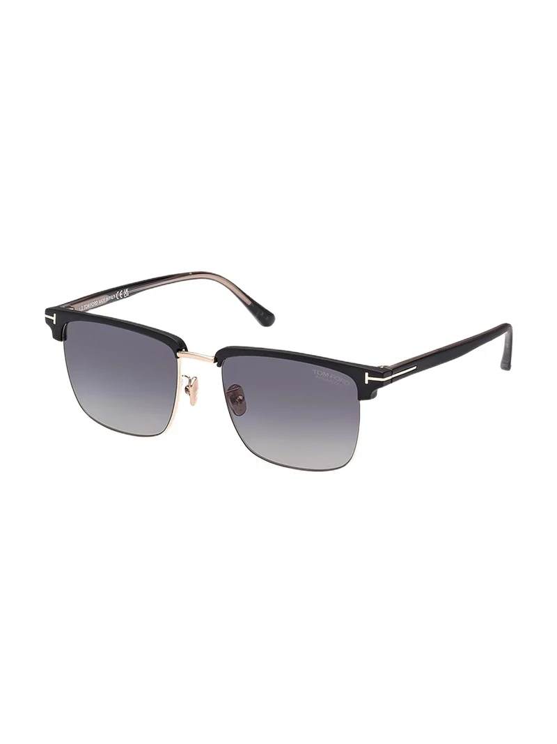 Men's FT0997-Hudson Half-Rim Square Sunglasses