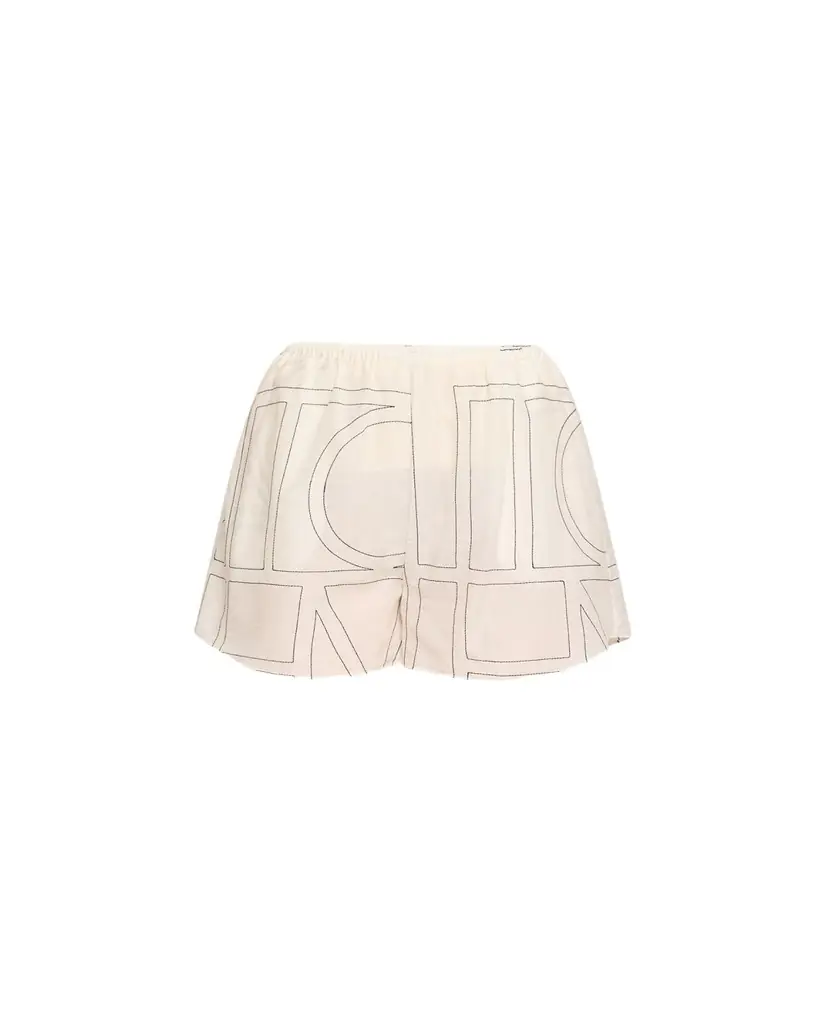 Monogram Cotton PJ Shorts