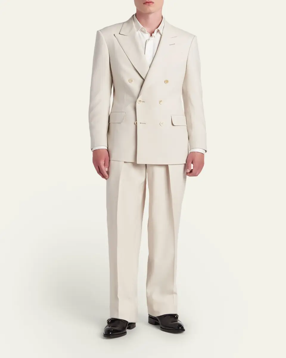 Tom Ford Men's Wool, Cashmere and Silk Double-Breasted Sport Coat | Thumbnail 2 Tom Ford Men's Wool, Cashmere and Silk Double-Breasted Sport Coat | Thumbnail 2