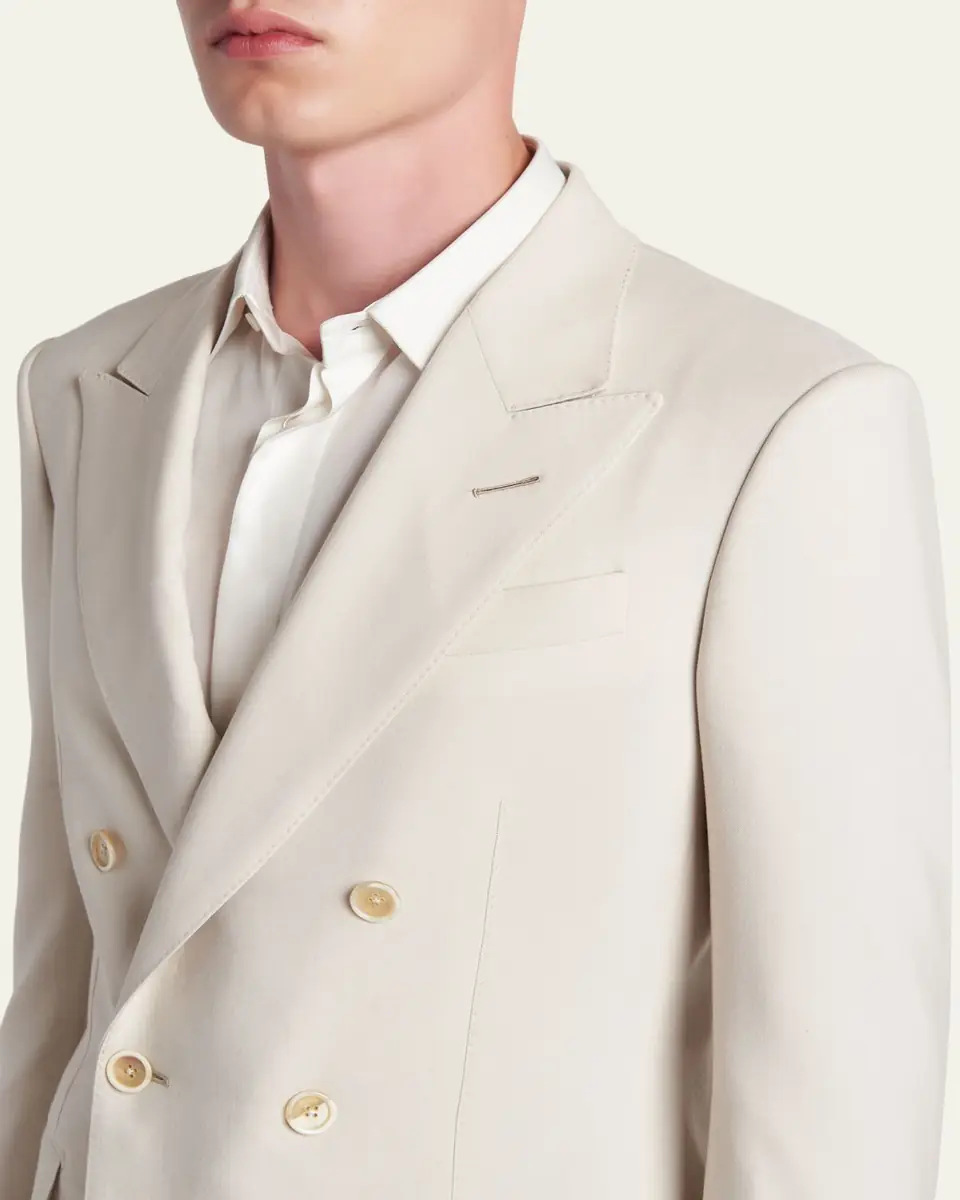 Tom Ford Men's Wool, Cashmere and Silk Double-Breasted Sport Coat | Thumbnail 5 Tom Ford Men's Wool, Cashmere and Silk Double-Breasted Sport Coat | Thumbnail 5
