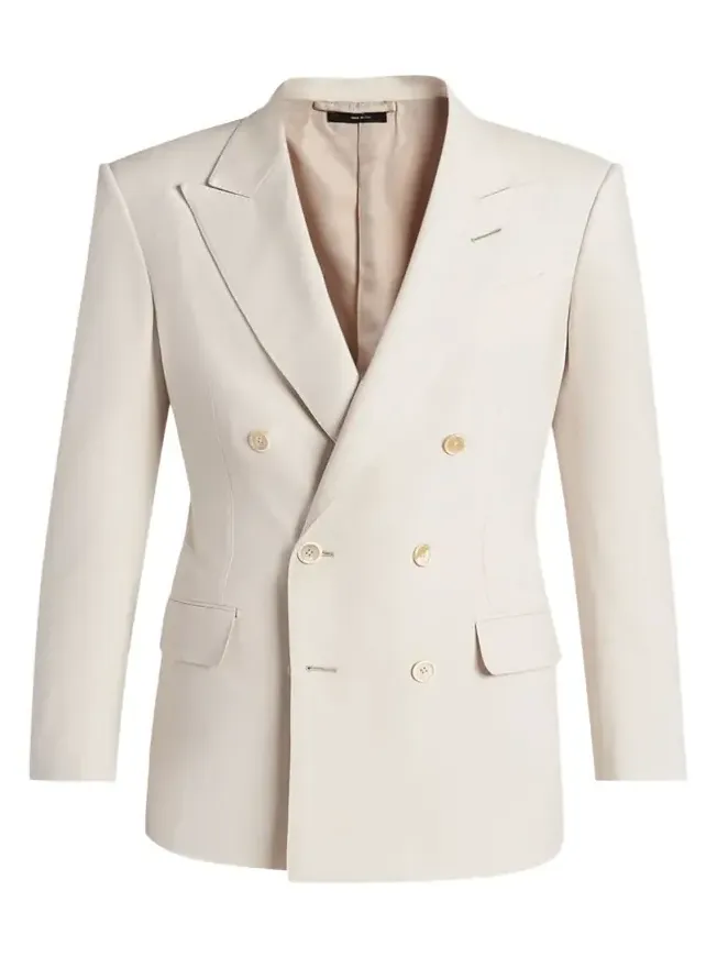 Men's Wool, Cashmere and Silk Double-Breasted Sport Coat Men's Wool, Cashmere and Silk Double-Breasted Sport Coat