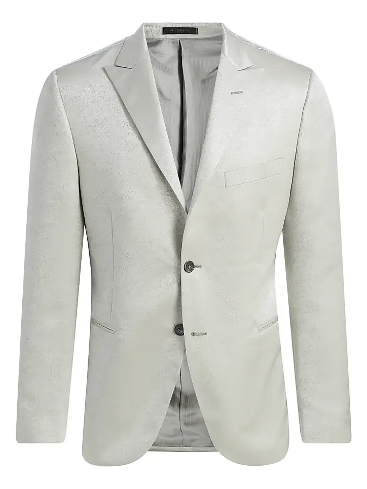 Men's Floral Jacquard Evening Jacket Men's Floral Jacquard Evening Jacket