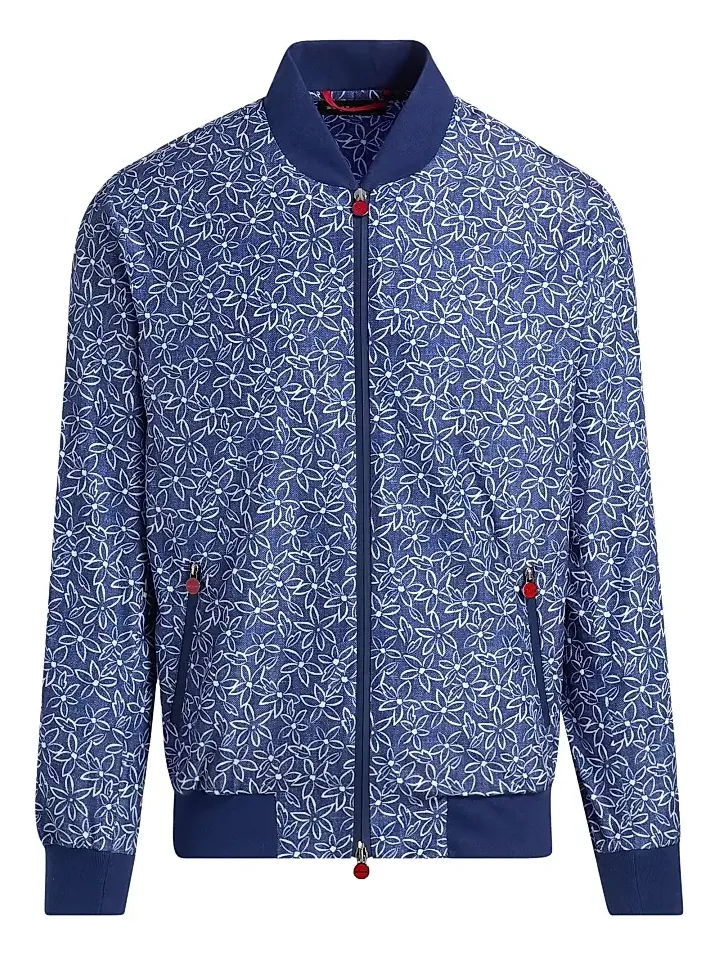 Men's Floral Swim Bomber Jacket Men's Floral Swim Bomber Jacket