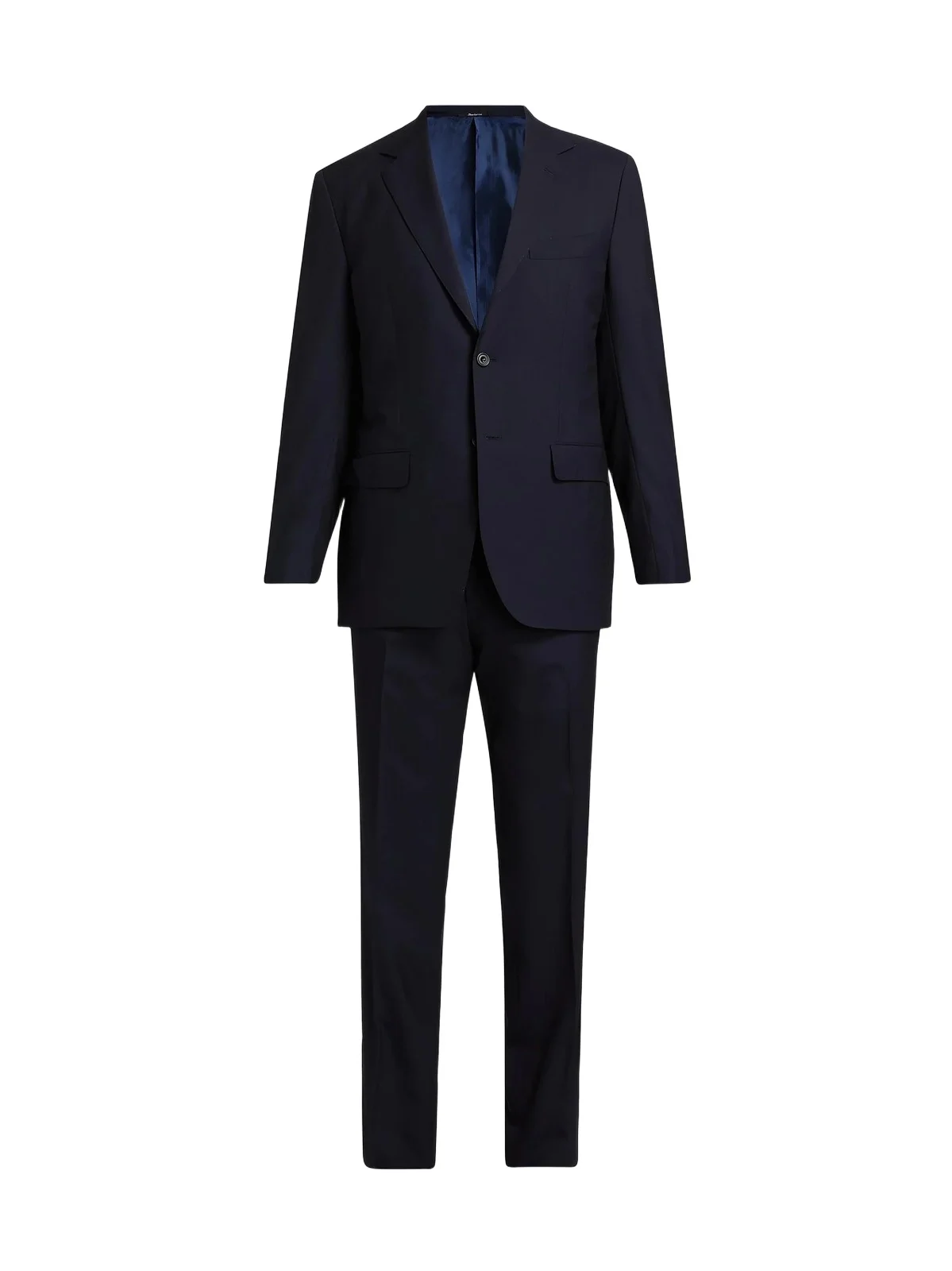 Men's Solid Wool Single-Breasted Suit Men's Solid Wool Single-Breasted Suit
